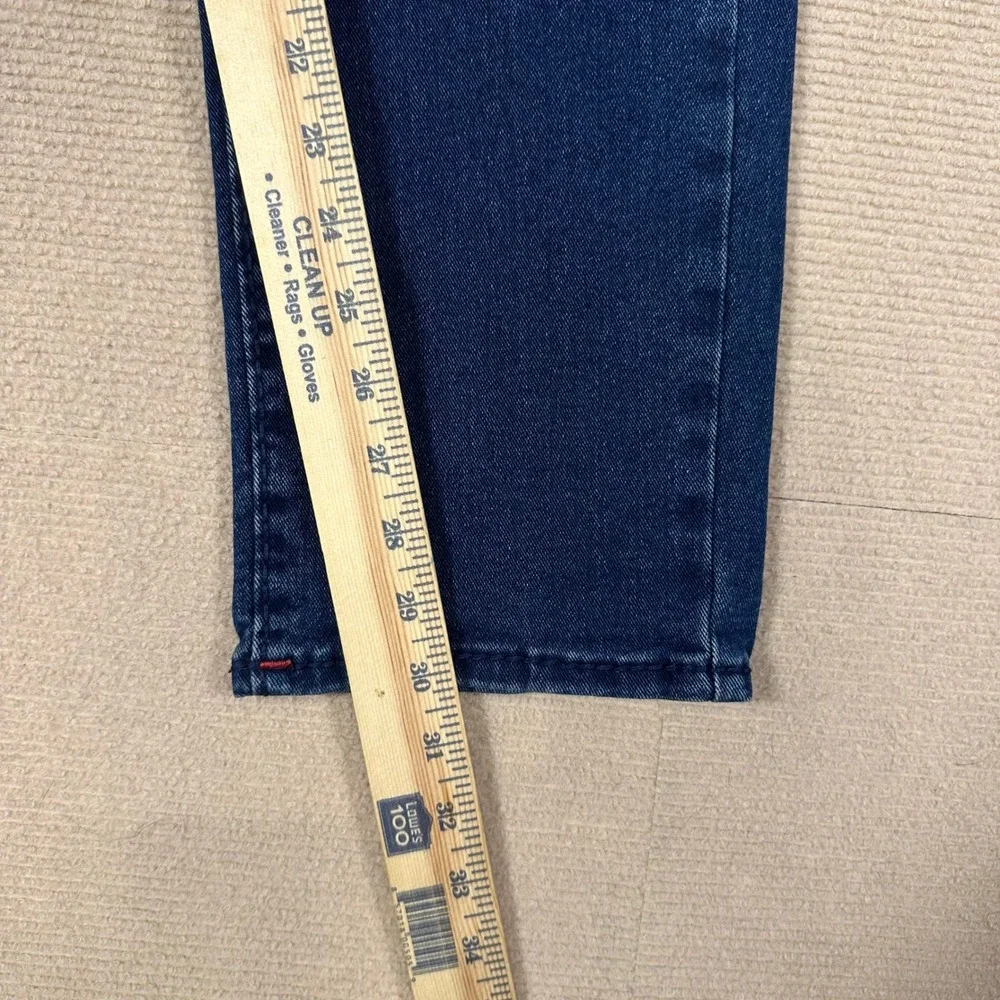 True Religion Big T Flap Jeans Men 30x30 Geno Relaxed Slim Dark Wash Red Stitch